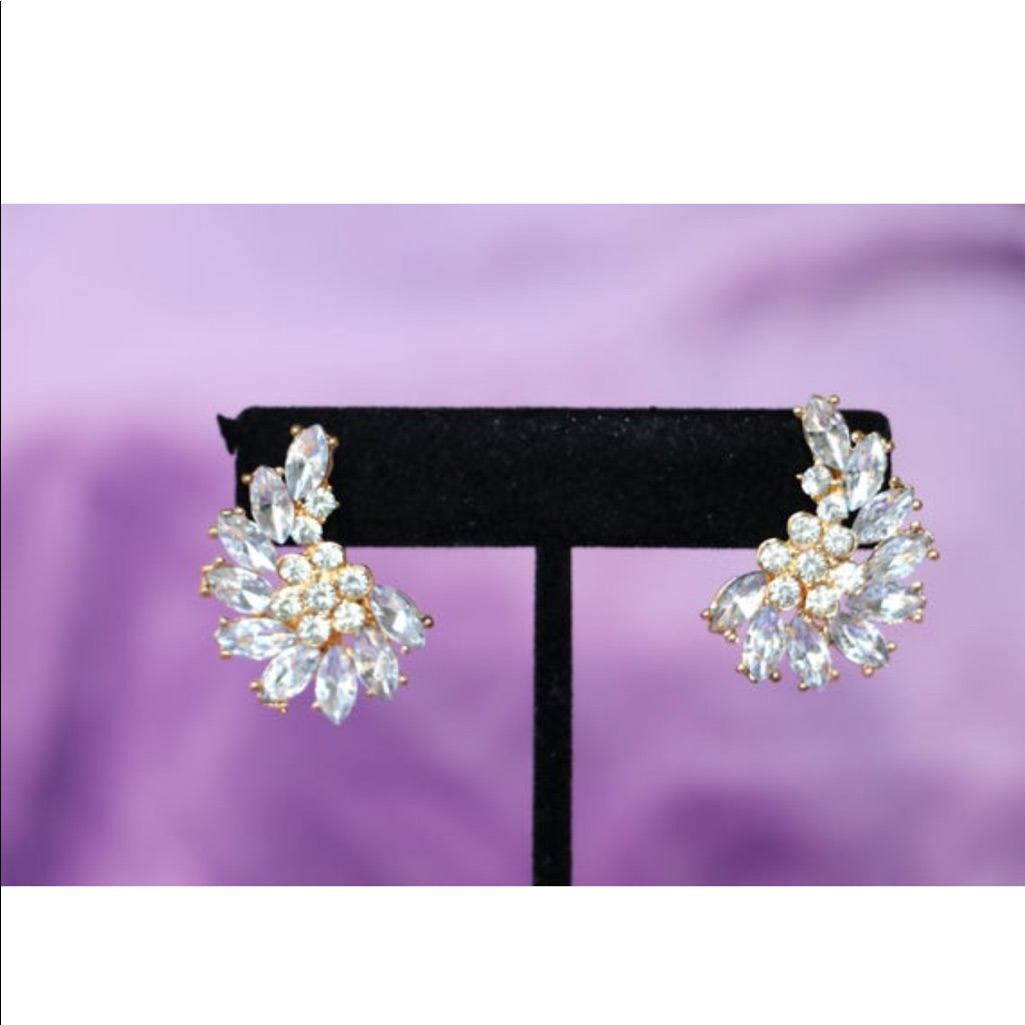 American Diamond Stud Earrings Brand New